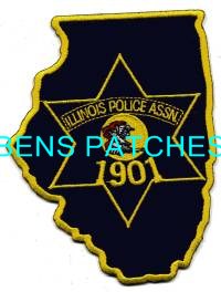 ILLINOIS,ILLINOIS POLICE ASSOCIATION 2 STATE SHAPED_wm